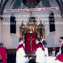 Peregrynacja Krzyża św. Jana Pawła II (parafia Wińsko)